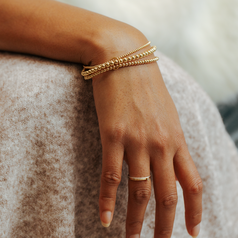 The Trilogy Bracelet 14ct Gold