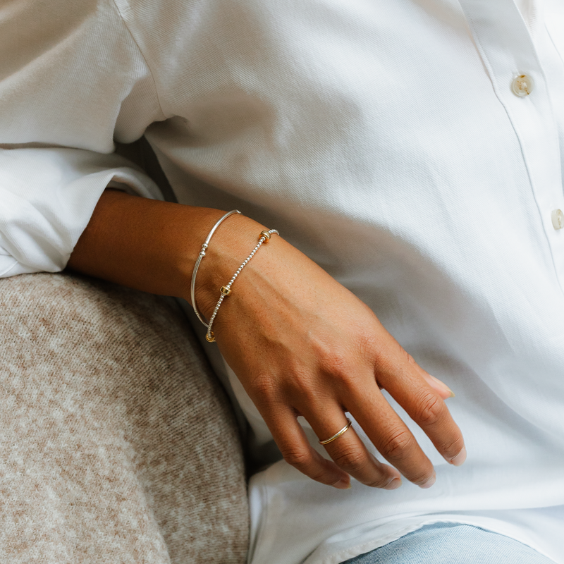 The Gold Chunky Hoops Bracelet