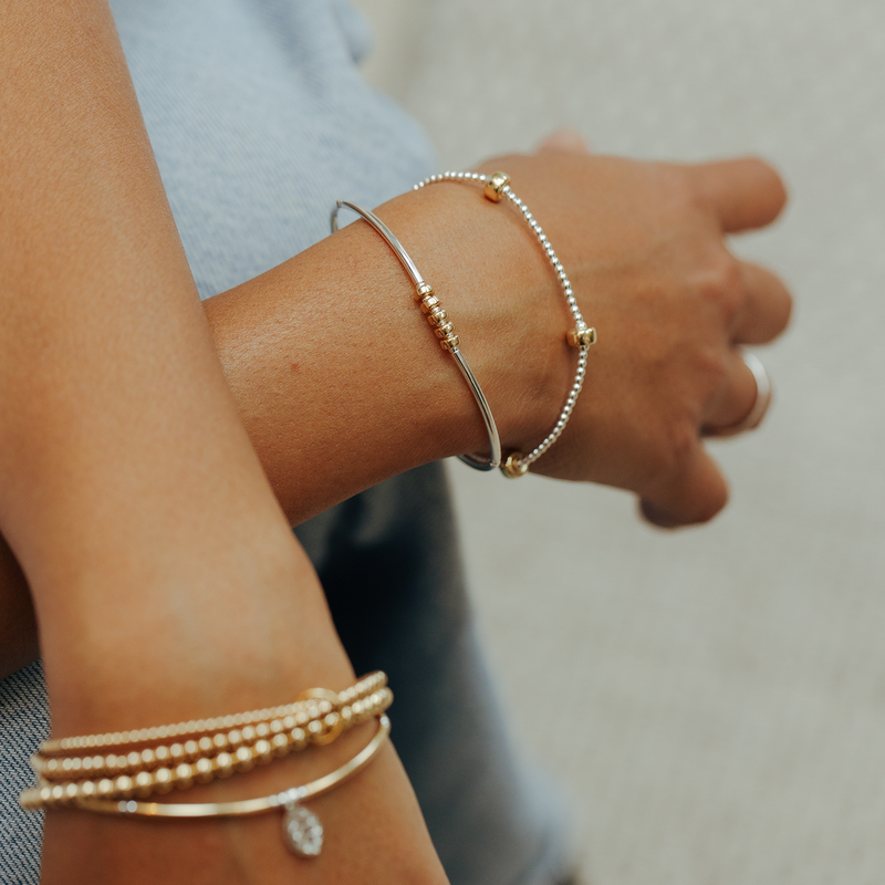 The Gold Chunky Hoops Bracelet
