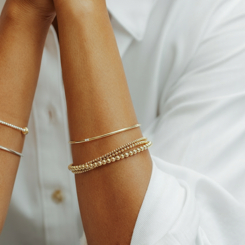 The Trilogy Bracelet 14ct Gold