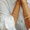 The Gold Chunky Hoops Bracelet