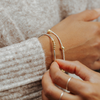 The Gold Chunky Hoops Bracelet