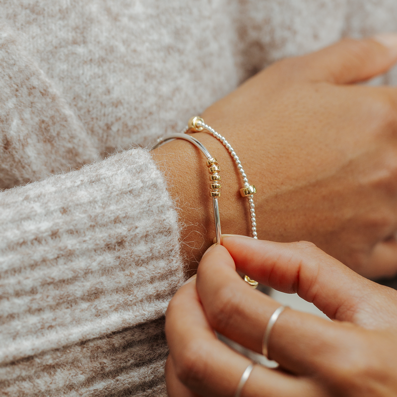 The Gold Chunky Hoops Bracelet