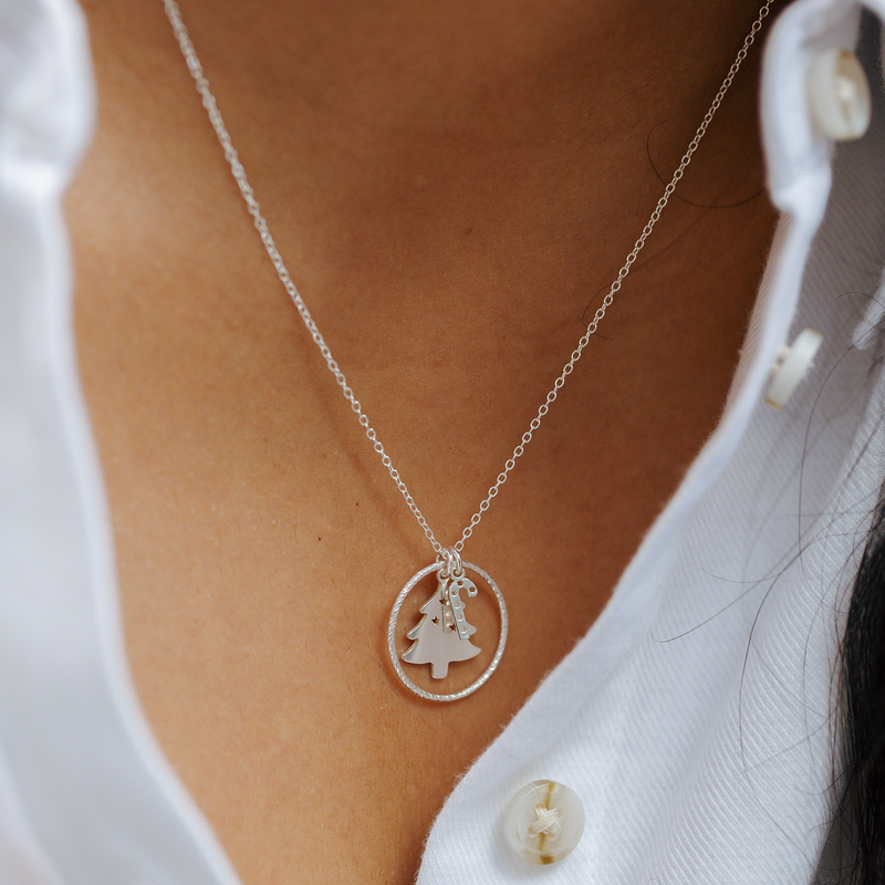 Ear Wings Winter Evergreen Sterling Silver