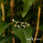 Ear Wings Black Dahlia 14ct Yellow Gold