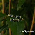 Ear Wings Blue Iris Sterling Silver