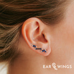Ear Wings Blue Iris Sterling Silver