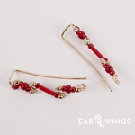 Ear Wings Crimson Poppy 14ct Yellow Gold