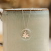 Winter Evergreen Sterling Silver Necklace