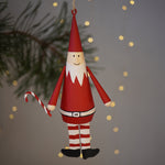 Hanging Tin Santa