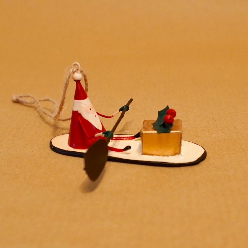 Paddle Boarding Santa