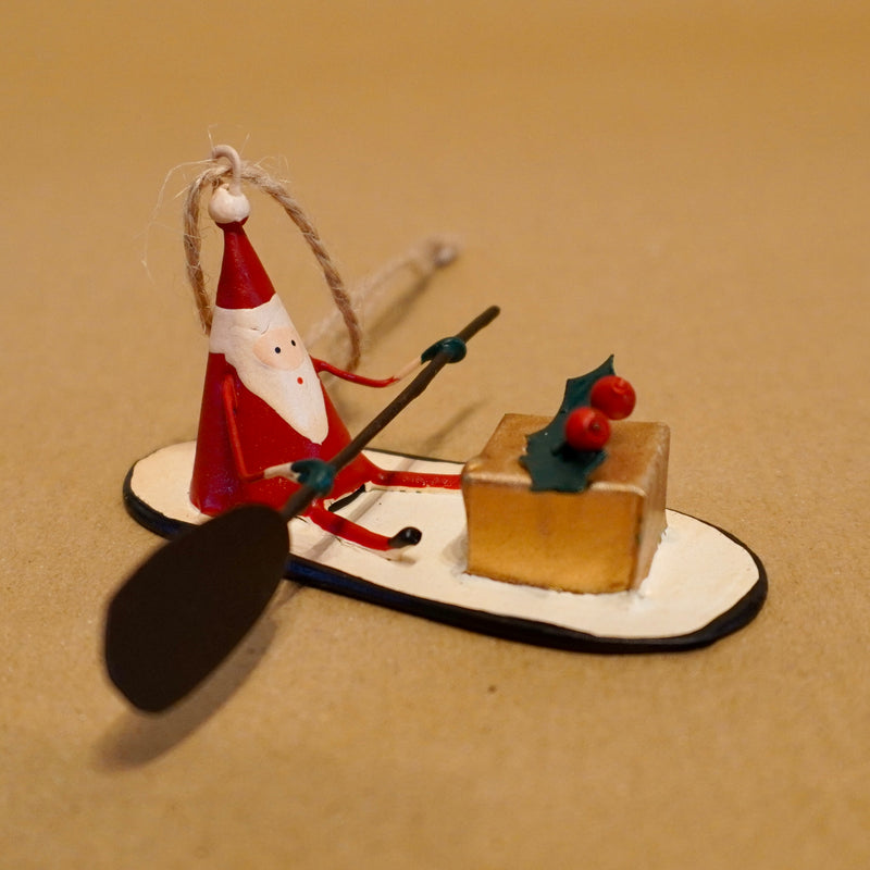 Paddle Boarding Santa