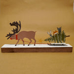 Reindeer Pulling Tree