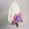 Felted Flower and Pearl Easter Egg