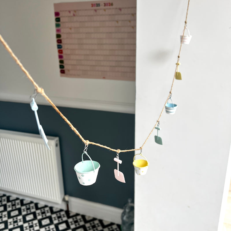 Pastel Bucket and Spade Garland