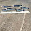 Large Metal Sardine Sculpture