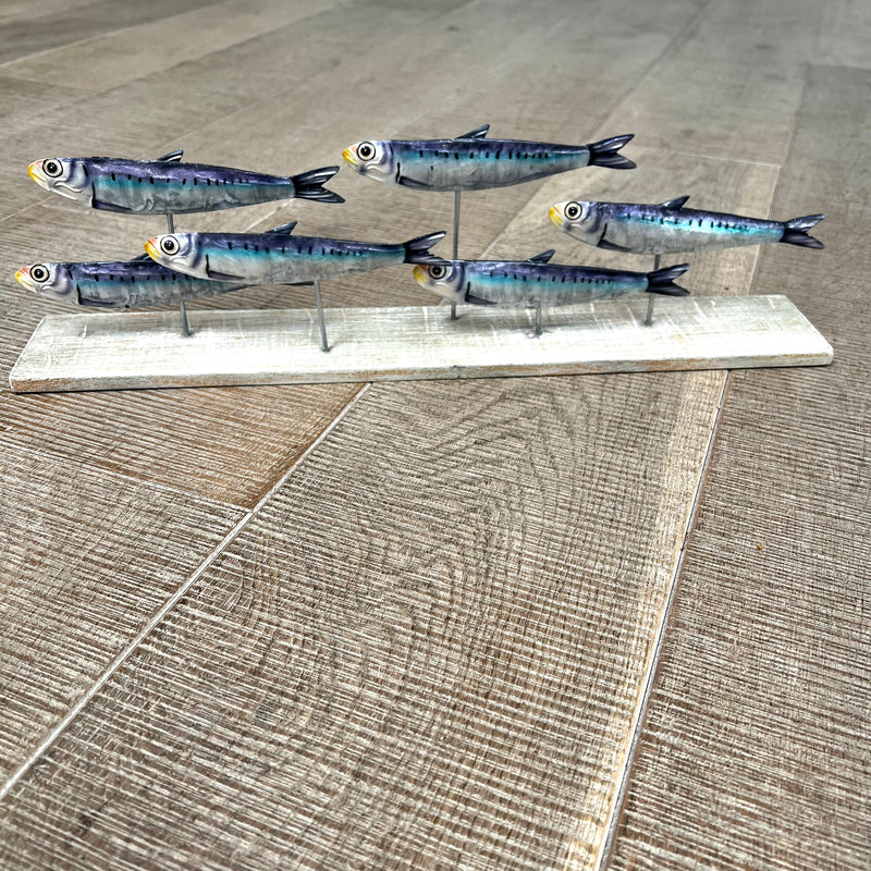 Large Metal Sardine Sculpture