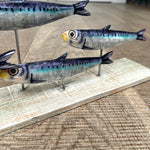 Large Metal Sardine Sculpture