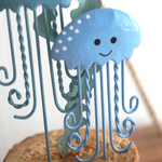 Happy Jellyfish on Stand