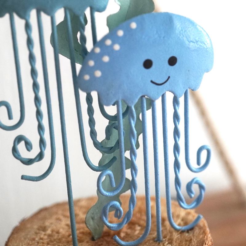 Happy Jellyfish on Stand