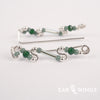 Ear Wings Misty Eucalyptus 925 Sterling Silver