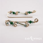 Ear Wings Misty Eucalyptus 14ct Yellow Gold