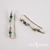 Ear Wings Misty Eucalyptus 14ct Yellow Gold