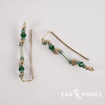 Ear Wings Misty Eucalyptus 14ct Yellow Gold