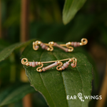 Ear Wings Peony Petals 14ct Yellow Gold