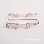 Ear Wings Peony Petals 925 Sterling Silver