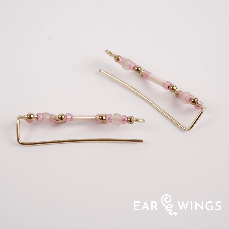 Ear Wings Peony Petals 14ct Yellow Gold