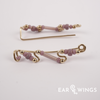 Ear Wings Vintage Violet 14ct Yellow Gold