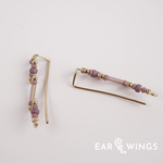 Ear Wings Vintage Violet 14ct Yellow Gold