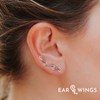 Ear Wings Vintage Violet 925 Sterling Silver