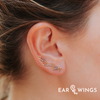 Ear Wings Vintage Violet 14ct Yellow Gold