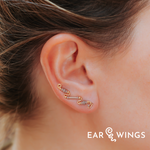 Ear Wings Vintage Violet 14ct Yellow Gold