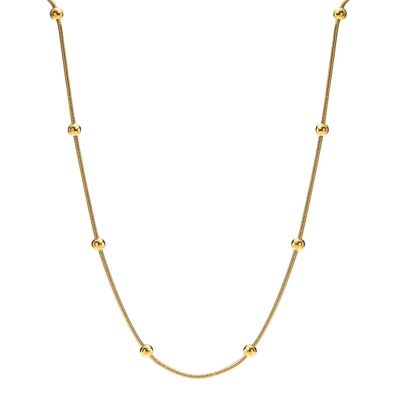 Beaded Snake Chain Necklace
