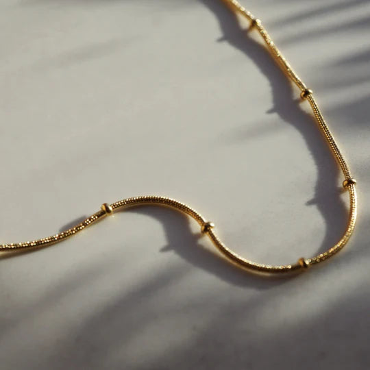 Beaded Snake Chain Necklace