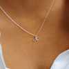 Dainty Bow Necklace Sterling Silver