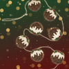 Christmas Pudding Garland