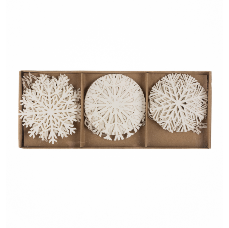 Eighteen Paper Snowflakes