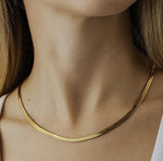 Herringbone Snake Chain Necklace