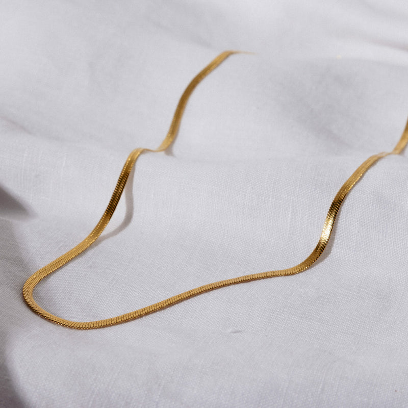 Herringbone Snake Chain Necklace