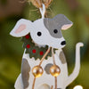 Little Dog with Wreath