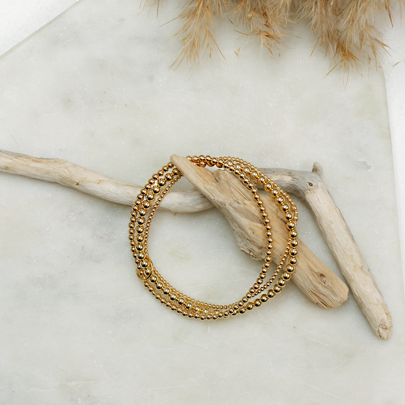 The Trilogy Bracelet 14ct Gold