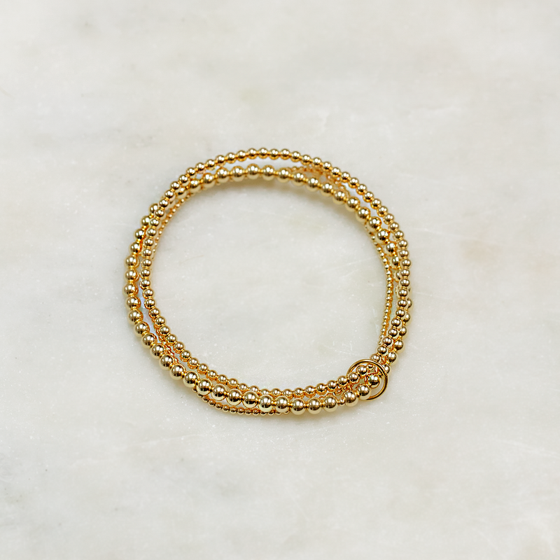 The Trilogy Bracelet 14ct Gold