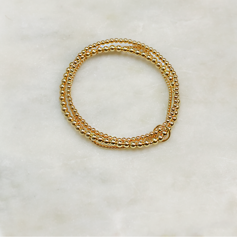 The Trilogy Bracelet 14ct Gold