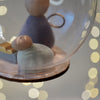 Glass Dome with Wooden Angel and Sheep