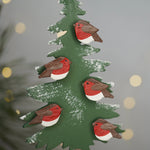 Robins in Christmas Tree