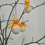 Hand Felted Hatching Chick